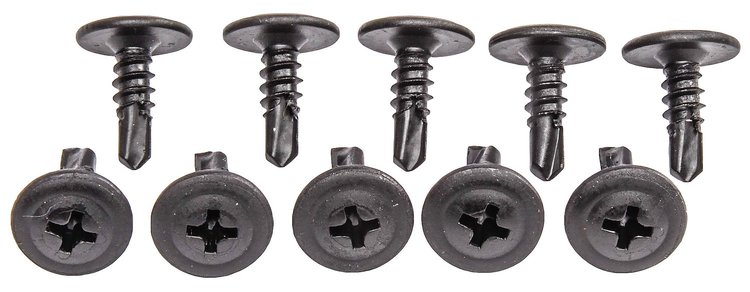 Phillips Oval Head Screws 8 x 1/2 in. [Black]