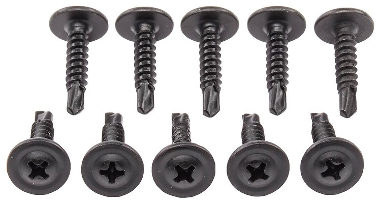 Phillips Oval Head Screws 8 x 3/4 in. [Black]