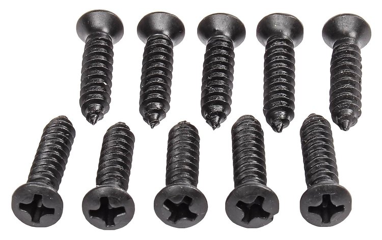Phillips Oval Head Sheet Metal Screws 8 x 3/4 in. [Black]