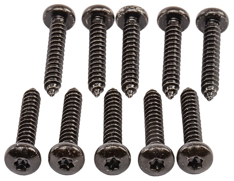 Metric Torx Oval Head Trim Screws GM 4.200-1.410 x 30 mm [Black]