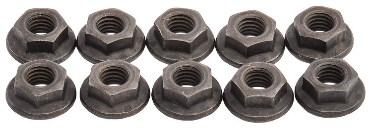 Metric Hex Flange Nuts 11.80 mm Flange [Black]
