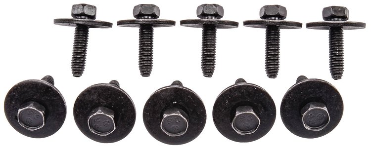 Metric CA Point Body Bolts 6-1.00 x 25 mm [Black]