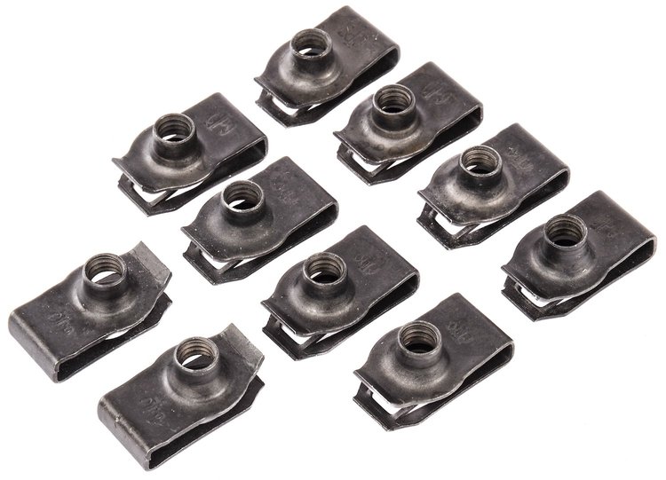 Extruded U-Nuts 0.010 in. - 0.165 in. [Black]