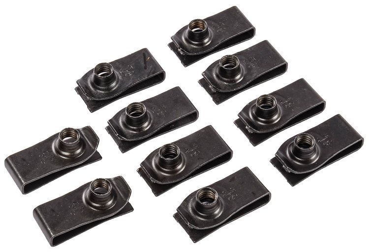 Extruded U-Nuts 0.010 in. - 0.165 in. [Black]