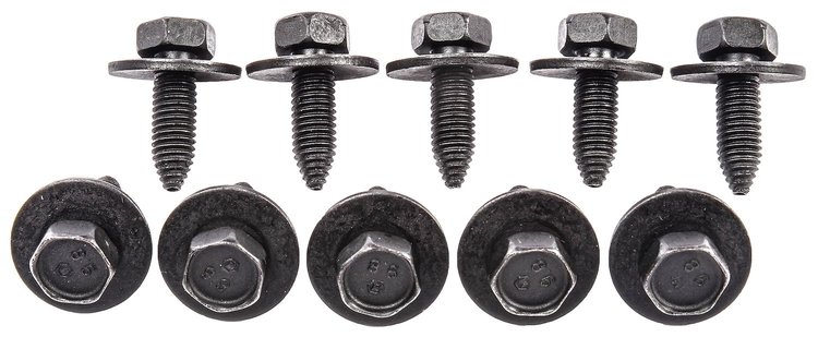 Metric CA Point Body Bolts 8-1.25 x 25 mm [Black]