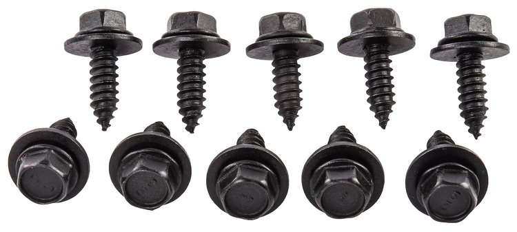 Sheet Metal Screws 6.3-1.81 x 20 mm [Black]