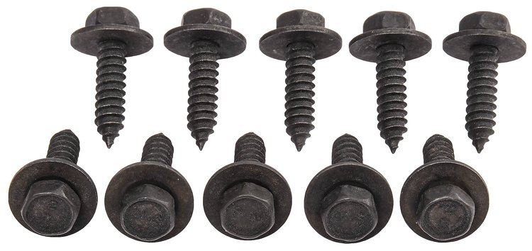 Sheet Metal Screws 6.3-1.81 x 25 mm [Black]