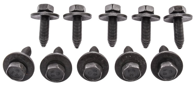 Metric CA Point Body Bolts 8-1.25 x 30 mm [Black]