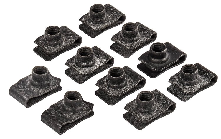 Extruded U-Nuts 0.010 in. - 0.165 in. [Black]