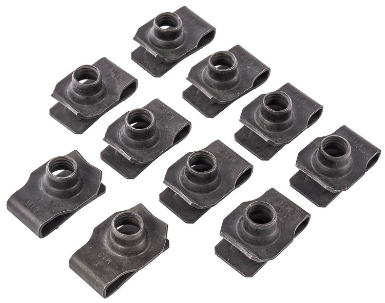 Extruded U-Nuts 0.035 in. - 0.232 in. [Black]