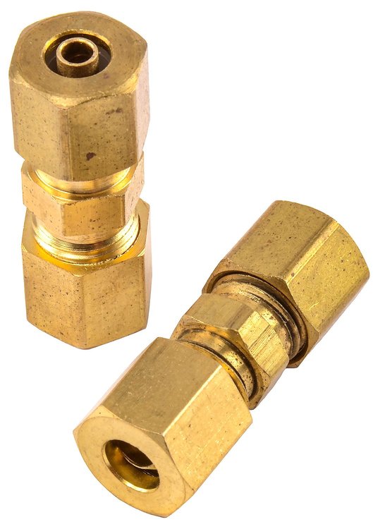 Compression Unions for Nylon Line to Steel Line [1/4 in. Thread Size]