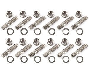 Header Stud Kit Fits Small Block Chevy & Other Engines w/ 3/8" Header Studs