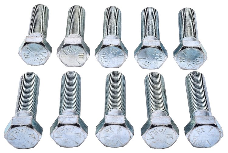 Hex Head Bolts, 5/8 in.-18 x 2 1/4 in. UHL, Carbon Steel, Grade 5 [Set of 10]