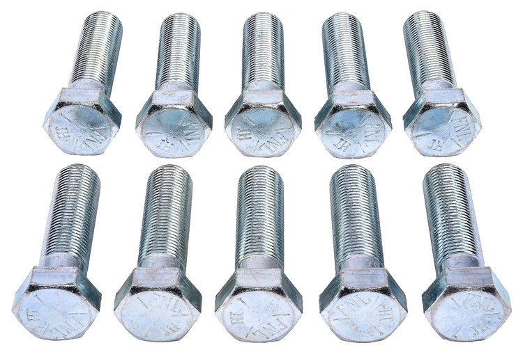 Hex Head Bolts, 5/8 in.-18 x 2 1/2 in. UHL, Carbon Steel, Grade 5 [Set of 10]