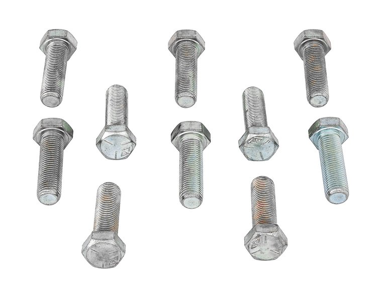 Hex Head Bolts, 3/8 in.-24 x 1 1/4 in. UHL, Carbon Steel, Grade 5 [Set of 10]