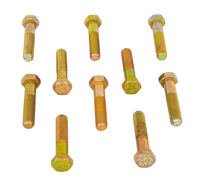 Hex Head Bolts, 3/8 in.-24 x 1 3/4 in. UHL, Carbon Steel, Grade 5 [Set of 10]