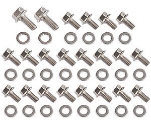 Hex Head Serrated Flange Stainless Steel Oil Pan Bolts BB-Chevy