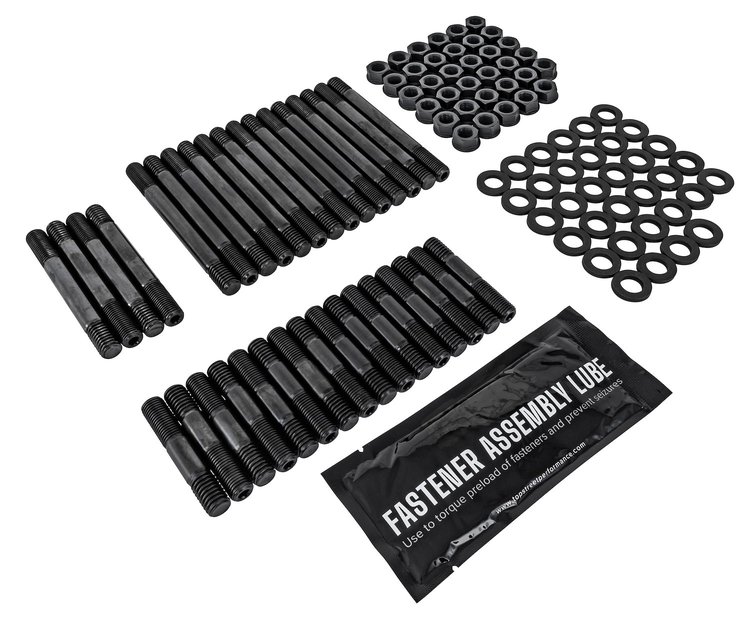 High-Strength Head Stud Kit for Small Block Chevy 265-400 [6-Point Hex Head]