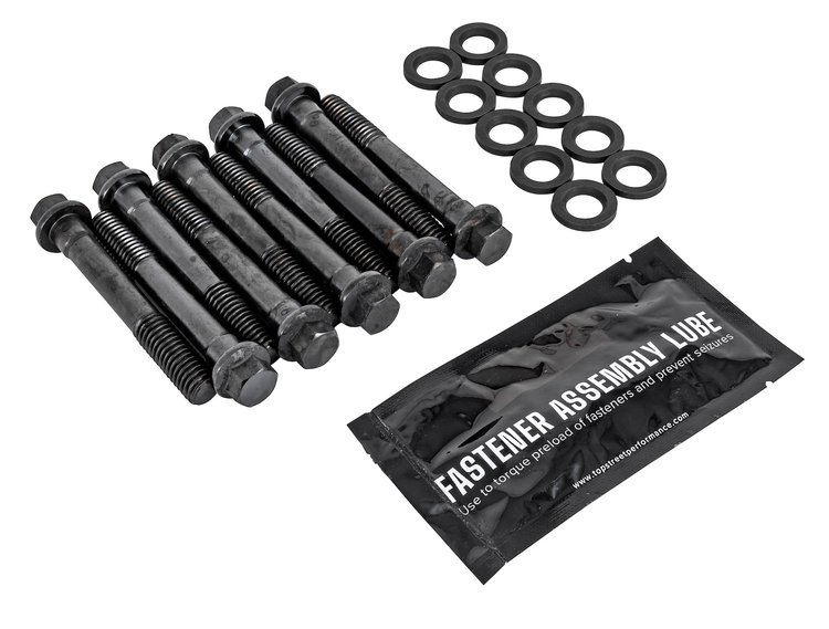 High-Strength Crankshaft Main Bearing Cap Bolt Kit for Small Block Chevy 283-327 2-Bolt Main Engines w/Small Journal Crankshaft