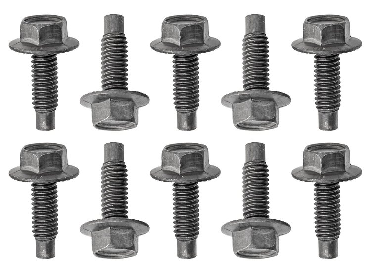 Body Bolt, GM Style 5/16 in.-18 x 1 in. [1/2 in. Indented Hex Head with Loose Washer]