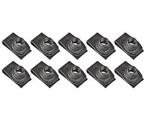 U-Nut, GM, Ford & Chrysler Style [5/16 in.-18, Black]