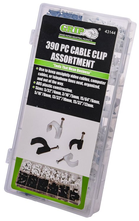 Cable Clip Assortment [390 Pieces]