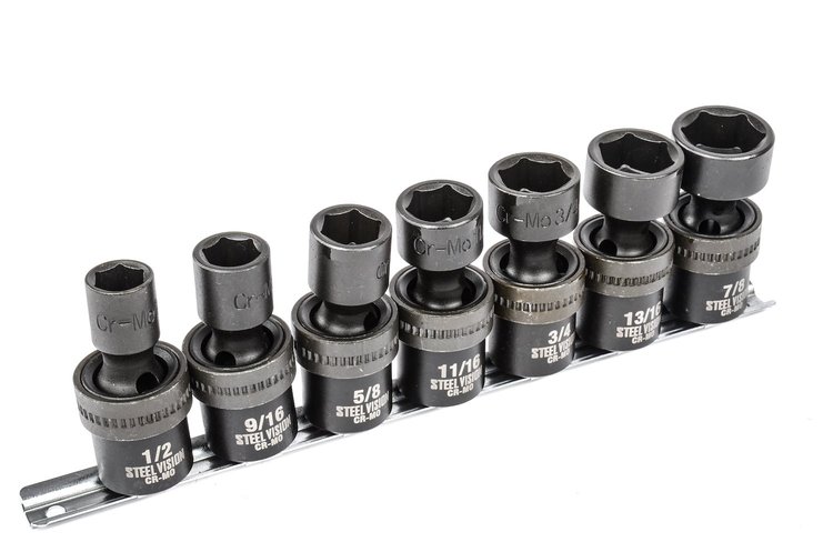 Swivel Impact Socket Set, 1/2 in. Drive [SAE 7-Piece]
