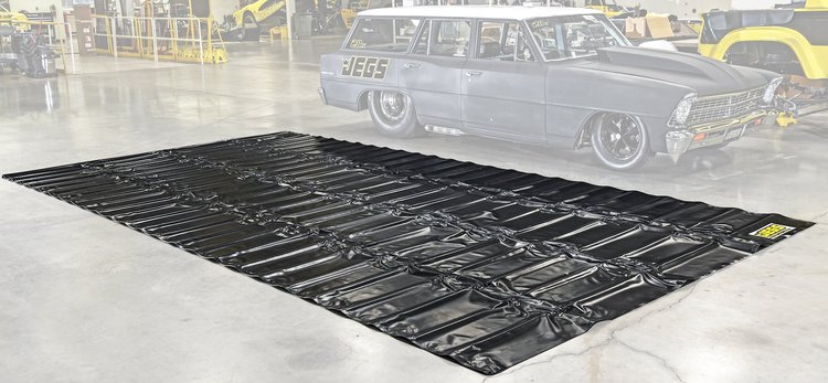 Heavy-Duty Pit Mat, Size: 10 ft. W x 20 ft. L [Black Vinyl]