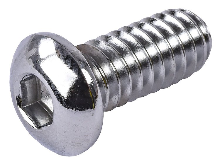 Button Head Socket Cap Screw [1/4 in. -20 Thread x 5/8 (.625) in. Length]