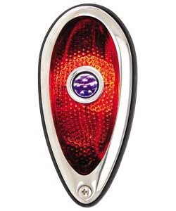 1939 Ford Style Tail Light with Blue Dot Incandescent Bulb