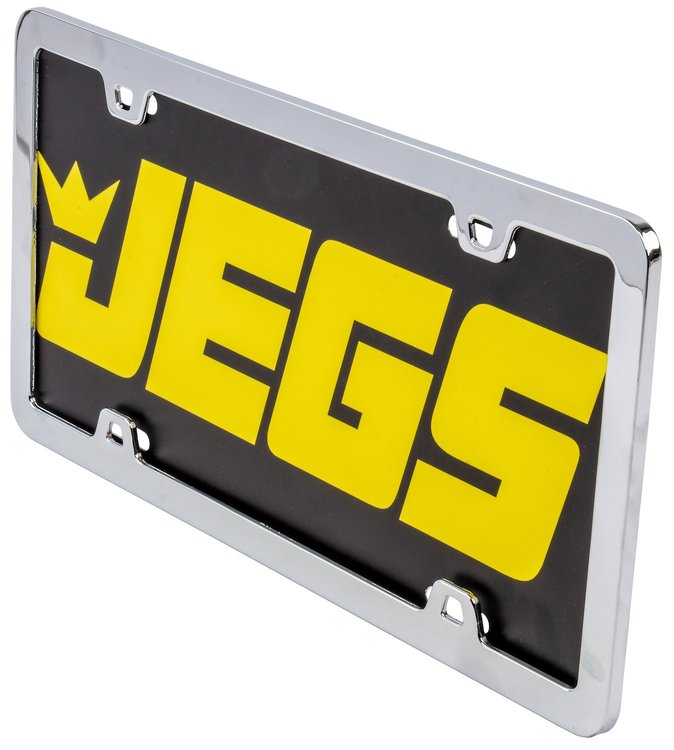 License Plate Frame with Chrome Finish