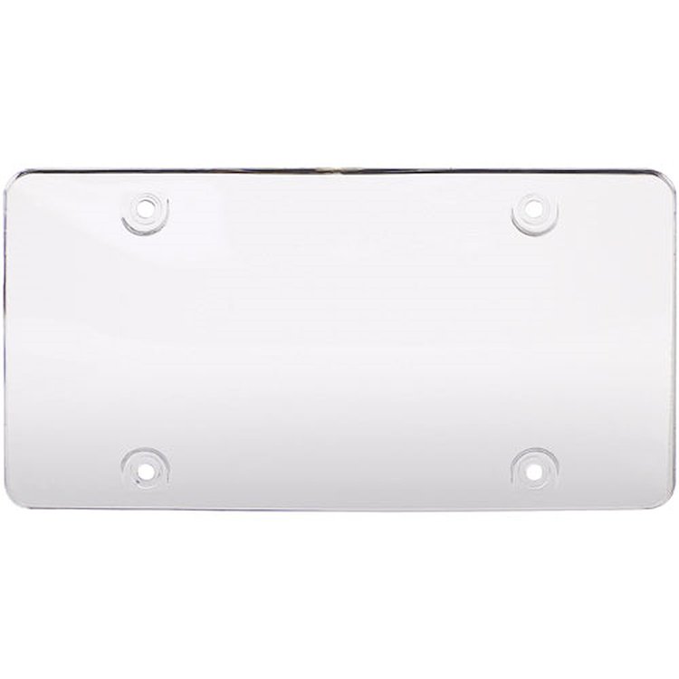 License Plate Cover Clear Bubble Design