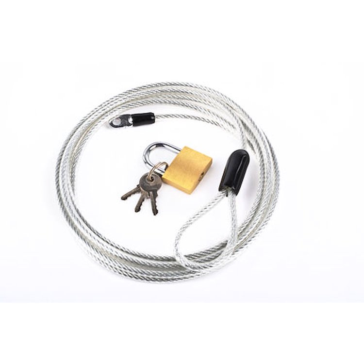 Car Cover Cable Lock Kit Includes: (1) 7" Vinyl Coated Steel Cable