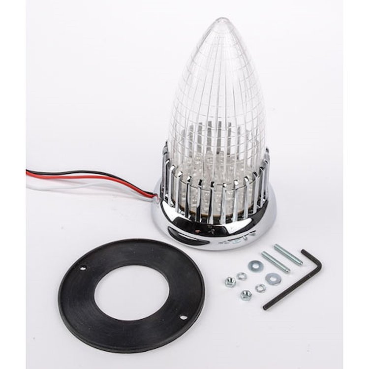1959 Cadillac Style Tail Light Clear Lens with LEDs