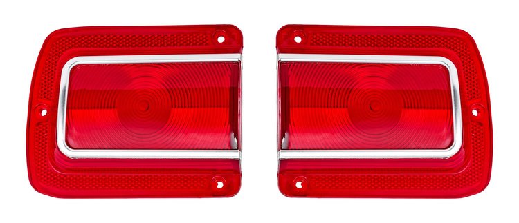 Tail Light Lenses for 1965 Chevy Chevelle [With Trim]
