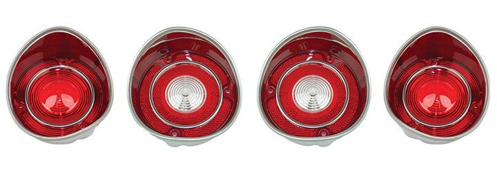 Tail Light Lens and Housing Kit for 1971 Chevy Chevelle