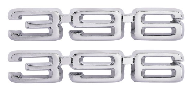 396 Fender Emblems for 1969-1972 Chevrolet Chevelle, El Camino 396 [Set of 2]