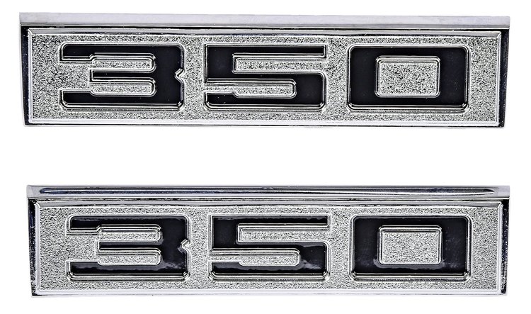 350 Fender Emblems for 1970-1972 Chevrolet El Camino 350 [Set of 2]