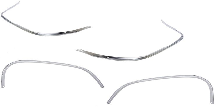 4-Piece Wheel Well Molding Kit for 1964 Chevrolet El Camino
