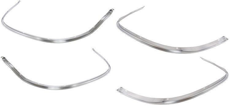 4-Piece Wheel Well Molding Kit for 1966 Chevrolet Chevelle