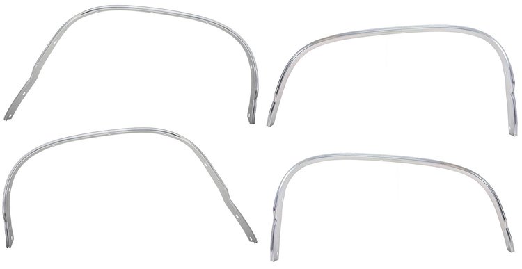 4-Piece Wheel Well Molding Kit for 1968-1969 Chevrolet Chevelle, El Camino
