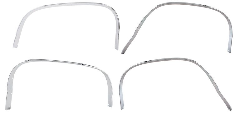 4-Piece Wheel Well Molding Kit for 1970-1972 Chevrolet El Camino