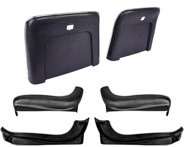 Seat Backs & Sides Kit Fits Select 1969-1972 GM Models [Black]