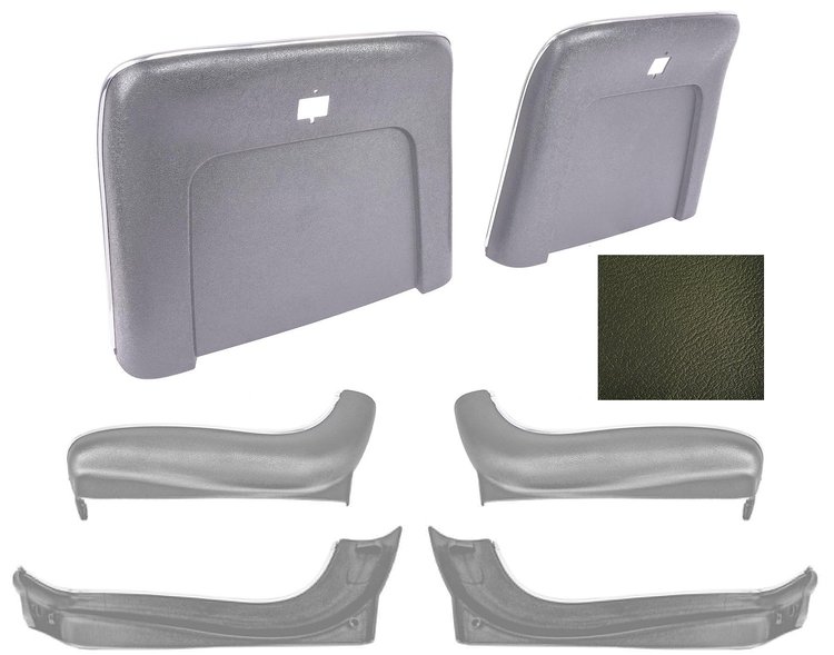 Seat Backs & Sides Kit Fits Select 1969-1972 GM Models [Dark Green]