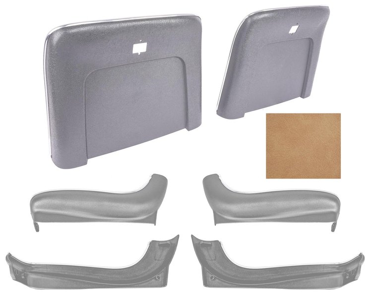 Seat Backs & Sides Kit Fits Select 1969-1972 GM Models [Light Saddle]