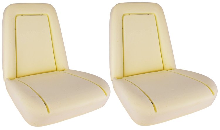 Bucket Seat Foam Set Fits Select 1969-1970 Chevrolet, GMC Trucks [With Wire] Pair