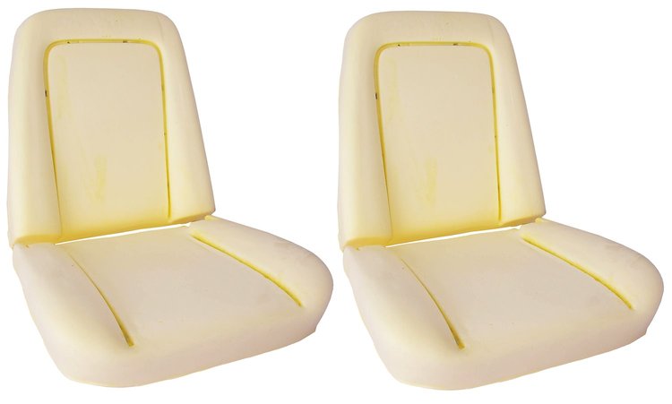 Bucket Seat Foam Set Fits Select 1971-1974 Chevrolet, GMC Trucks [With Wire] Pair