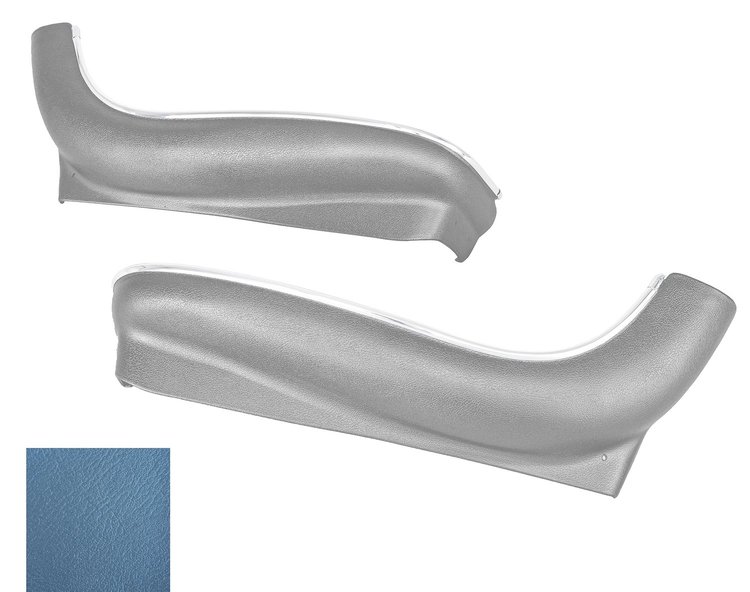 Bucket Seat Side Aprons Fits Select 1969-1972 GM Models [Bright Blue, Pair]