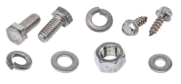 Radiator Support Fastener Kit for 1954-1955 Chevrolet, GMC Truck [Natural Stainless Steel]