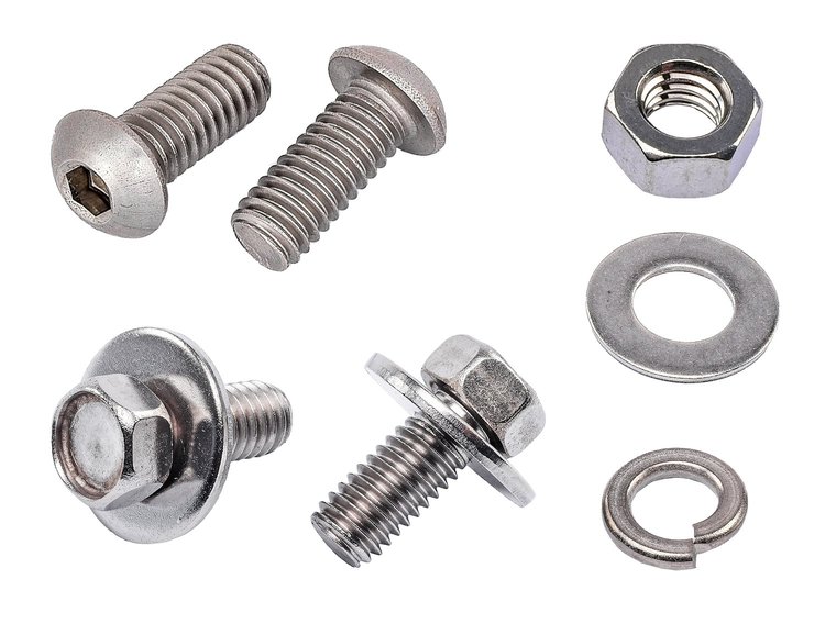 Rear Fender Fastener Kit for 1973-1987 Chevrolet, GMC C/K Series Pickups [Button-Head Bolts, Natural Stainless Steel]